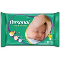 Toalhas Umedecidas Personal Soft and Protect 50 Unidades