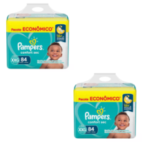 2 Pacotes Fralda Pampers Confort Sec Xxg 84 Unidades