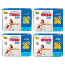 4 Pacotes Fralda Turma da Monica Baby XG 42 Unidades