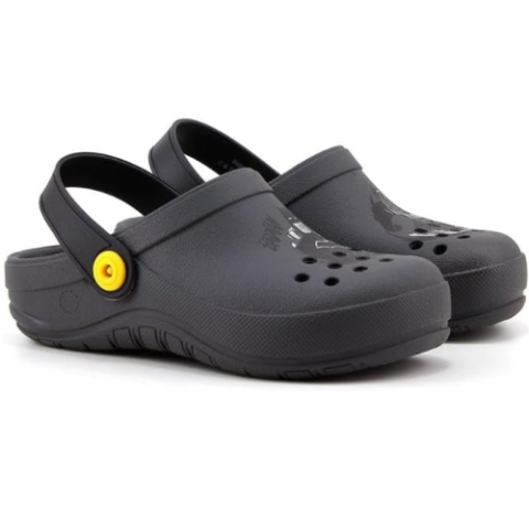 Babuche Grendene Kids Batman Batwatch Cinza e Preto