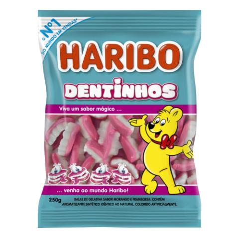 Bala de Gelatina Dentinhos 250g
