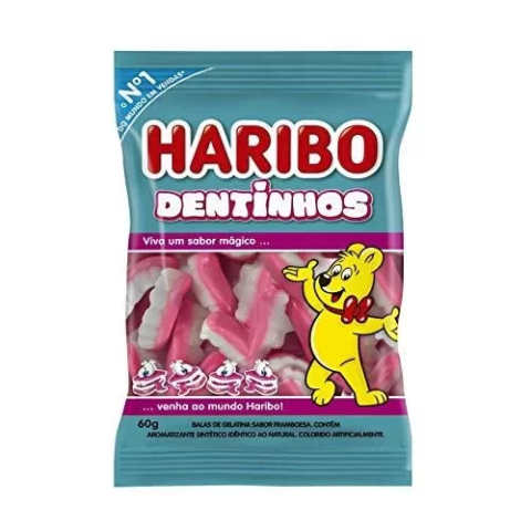 Bala de Gelatina Dentinhos 60g
