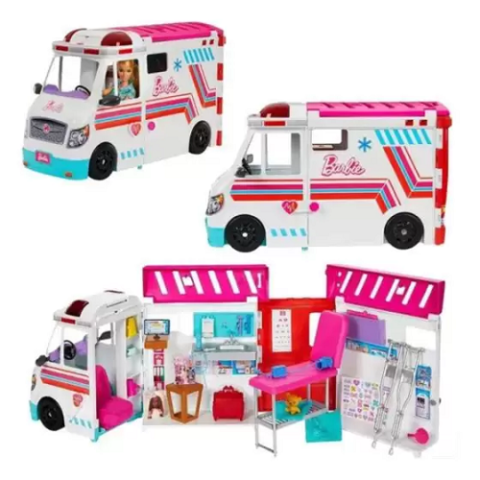 Barbie Profissões Ambulância E Clínica Móvel Mattel