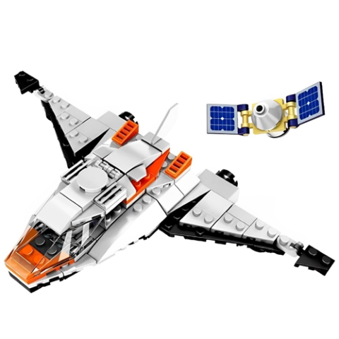 Blocos de Montar Aventura Espacial Nave Interestelar 143 peças Polibrinq