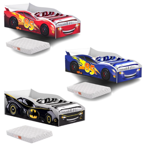 Cama Carro Infantil 1,50 x 0,70cm + Colchão