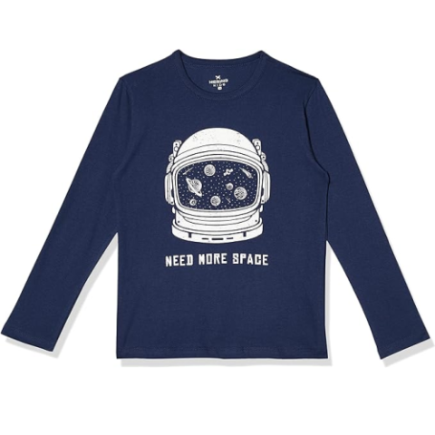 Camiseta Básica de Malha Astronauta Hering Kids