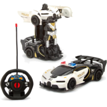 Carrinho De Controle Remoto Vira Robô Changebot com Bateria Recarregável