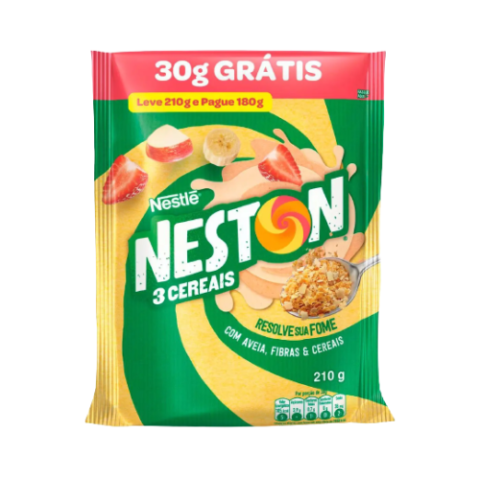 Cereal Matinal Nestlé Neston 3 Cereais 210g