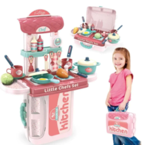 Cozinha Infantil 3 em 1 Kit Maleta Chef Brinquedo