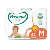 Fralda Personal Baby Premium Protection M 62 Unidades