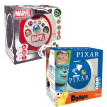 Jogo de Cartas Dobble Competitivo Galápagos Pixar ou Marvel Emoji