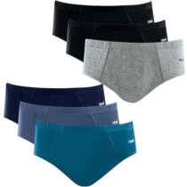 Kit 06 Cuecas Slip Infantil Mash Algodão