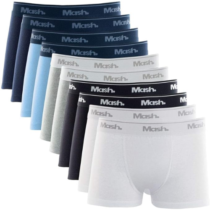 Kit 10 Cuecas Boxer Algodão Infantil Mash