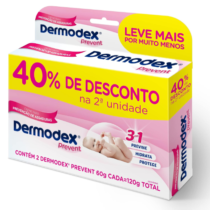 Kit 2 Pomadas para Prevenção de Assaduras Dermodex Prevent 60g Cada