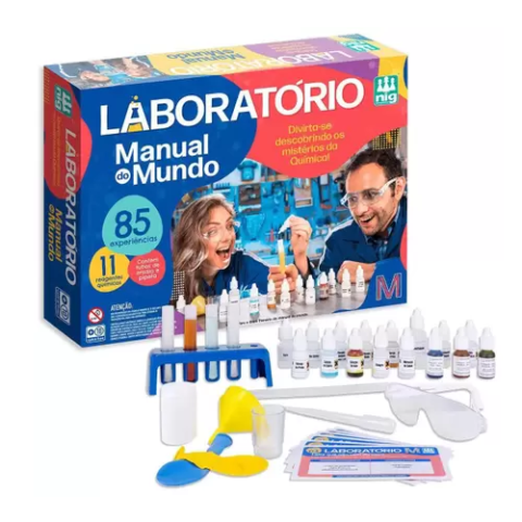 Kit 85 Experiências Laboratório Manual do Mundo