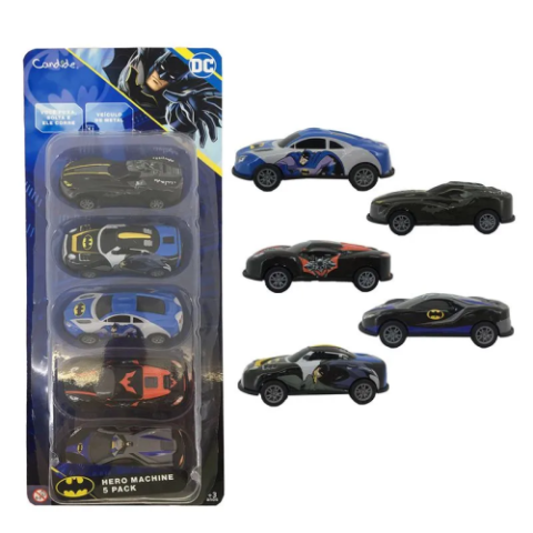 Pacote 5 Mini Veiculos Batman Candide