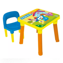 Mesinha Infantil Didática + Cadeirinha Galinha Pintadinha