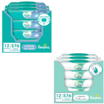 Lenços Umedecidos Pampers 576 Unidades