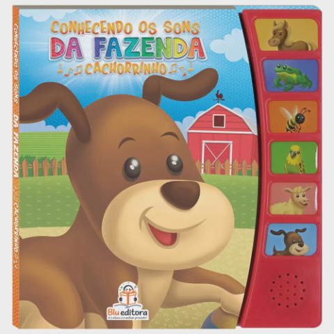Livro Conhecendo os Sons da Fazenda Cachorrinho