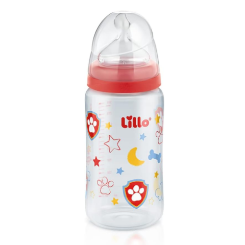 Mamadeira Patrulha Canina Bico Silicone 6m+ Lillo