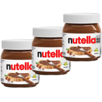 Kit 3 Unidades Creme de Avelã com Cacau Nutella Ferrero 350g cada