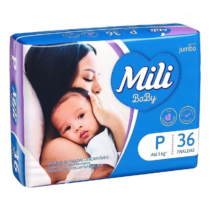 Fralda Mili Baby Jumbo P 36 Unidades