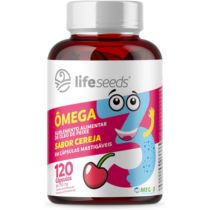 Ômega 3 Infantil Kids Crianças Mastigável Cereja Epa Dha 120 capsulas Certificação Internacional MEG-3