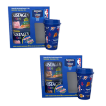 Pack 2 Unidades Sustagen Kids Chocolate ou Morango 380g + Copo Exclusivo NBA