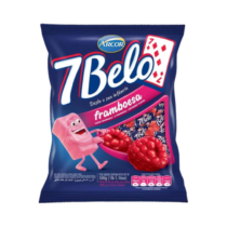 Pacote Bala Mastigável 7 Belo Framboesa 500g