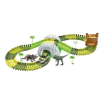 Pista Dinossauro Track com Tunel + Carrinho e Acessórios 109 Peças DM Toys