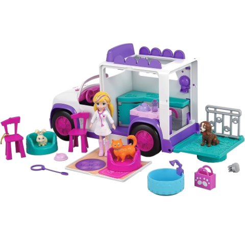 Polly Pocket Hospital Móvel Dos Bichinhos