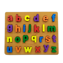 Quebra Cabeça Alfabeto Encaixe Educativo Madeira