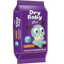 Toalhas Umedecidas Drybaby Plus 100 unidades