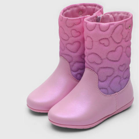 Bota Infantil Pampili Jujuba Matelassê Rosa