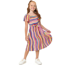 Vestido Rosa Viscose Malwee Kids