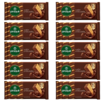 10 Unidades Biscoito Piraquê Wafer Chocolate 100g