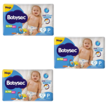 3 Pacotes Fralda Babysec Ultrasec Galinha Pintadinha P 42 Unidades