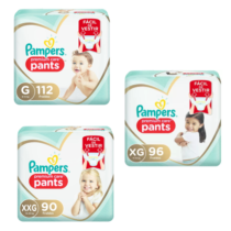 4 Pacotes Fralda Pampers Pants Premium Care