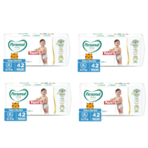 4 Pacotes Fralda Personal Baby Premium Pants G 42 Unidades