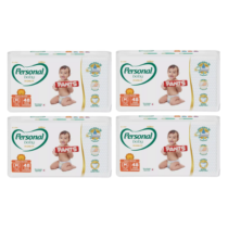 4 Pacotes Fralda Personal Baby Premium Pants M 48 Unidades
