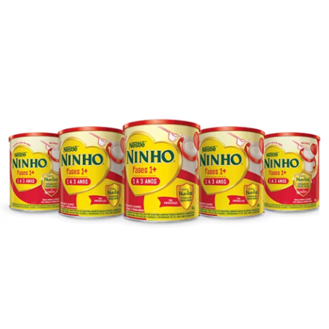 5 Latas Ninho Fases 1+ 800g