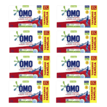 8 Unidades Sabão Em Pó Lavagem Perfeita Ativo Concentrado 2,2kg Omo