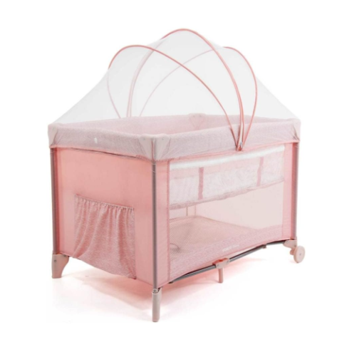 Berço Nanny Cosco Rosa Rajado