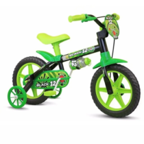 Bicicleta Infantil Aro 12 Black Nathor Verde
