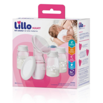 Bomba Coletora de Leite Materno Mamy com 3 Frascos Lillo 120ml