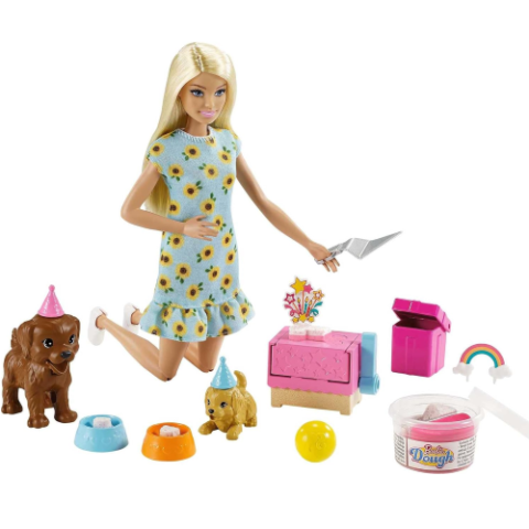 Boneca Barbie Aniversário Do Cachorrinho