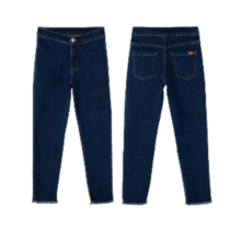 Calça Jeans Hering Infantil Menina Jegging Com Elastano Azul Escuro Tamanho 4