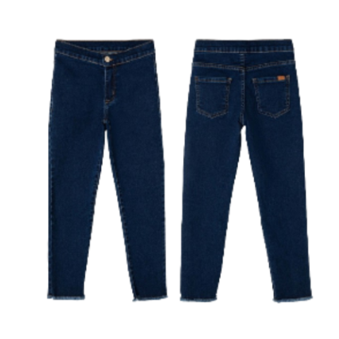 Calça Jeans Hering Infantil Menina Jegging Com Elastano Azul Escuro Tamanho 4