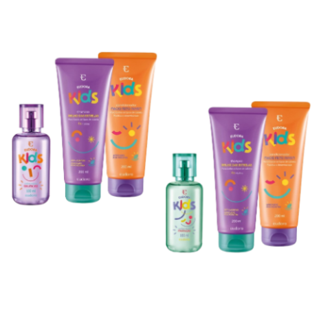 Combo Eudora Kids Colônia + Shampoo + Condicionador
