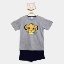 Conjunto Infantil Simba Disney Camiseta + Bermuda